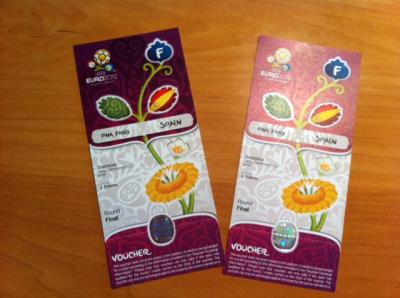 Vendo 4 entradas voucher de categoria 3 para la final de la Eurocopa ESPAÑA - ITALIA. PRECIO ORIGINAL